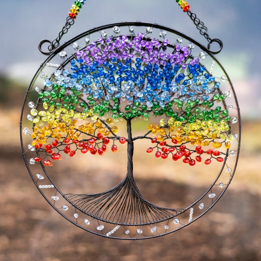 How to Make a Wire Tree of Life Dreamcatcher Tutorial